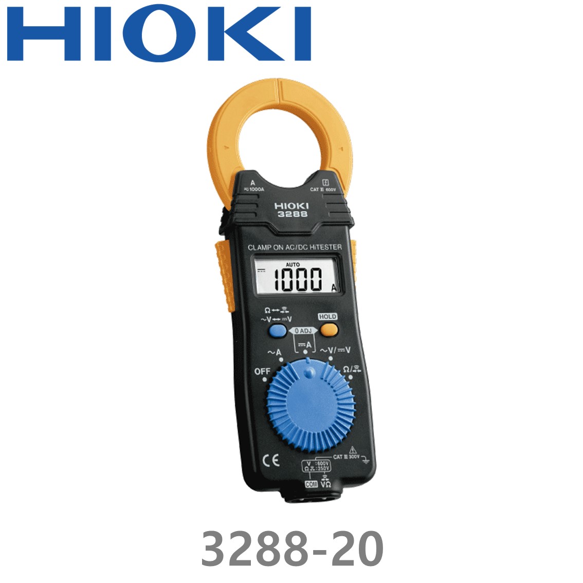 HIOKI 3288-20  1000A, 클램프온 AC/DC 하이테스터, True RMS