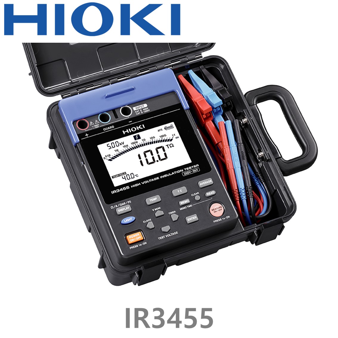 [ HIOKI ] IR3455 250V ~ 5kV / 10TΩ, 고전압 절연저항계