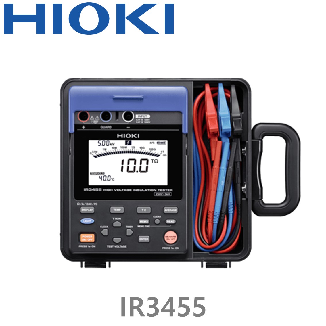 [ HIOKI ] IR3455 250V ~ 5kV / 10TΩ, 고전압 절연저항계