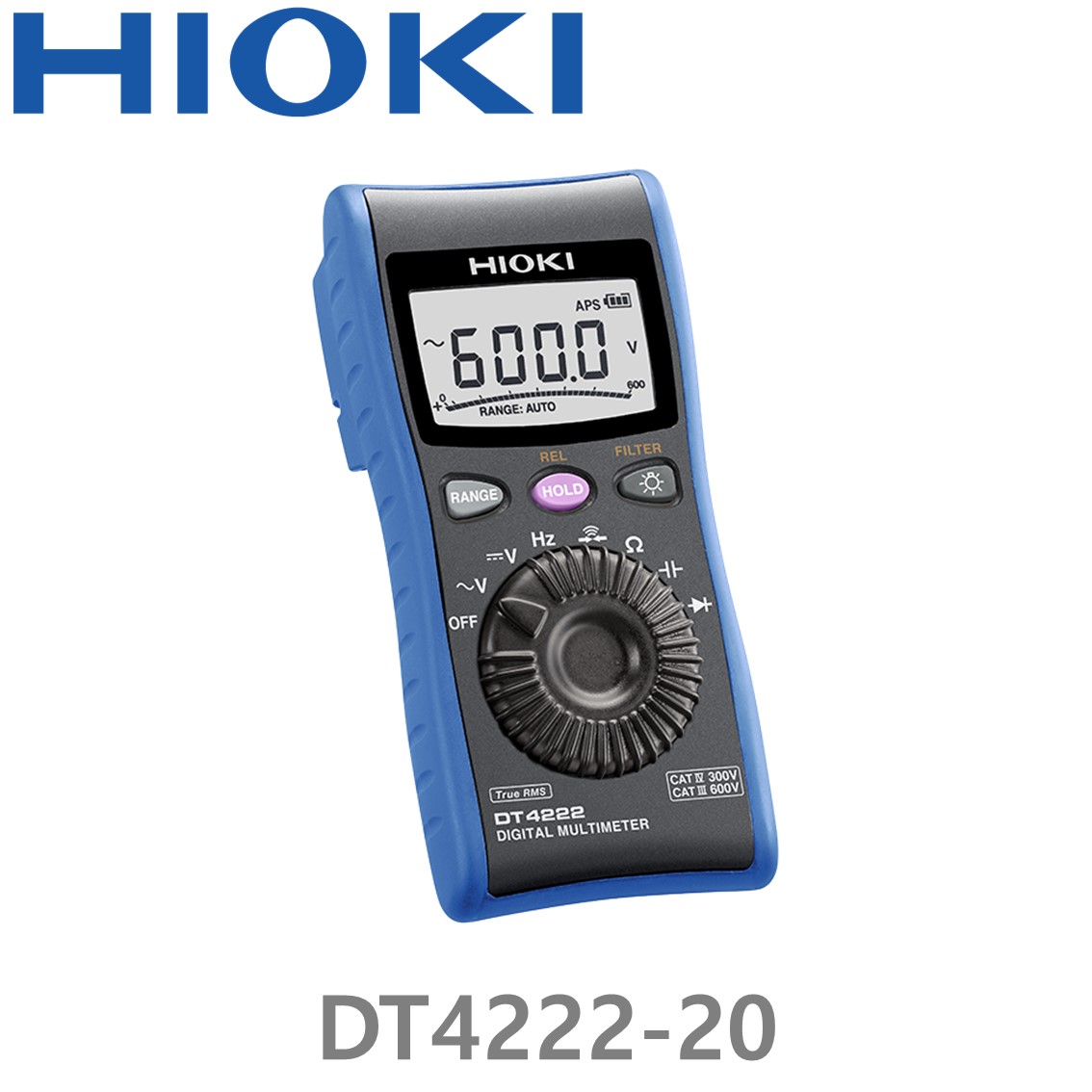 [ HIOKI ] DT4222-20 6000 Count, 디지털 멀티미터, DIGITAL MULTIMETER
