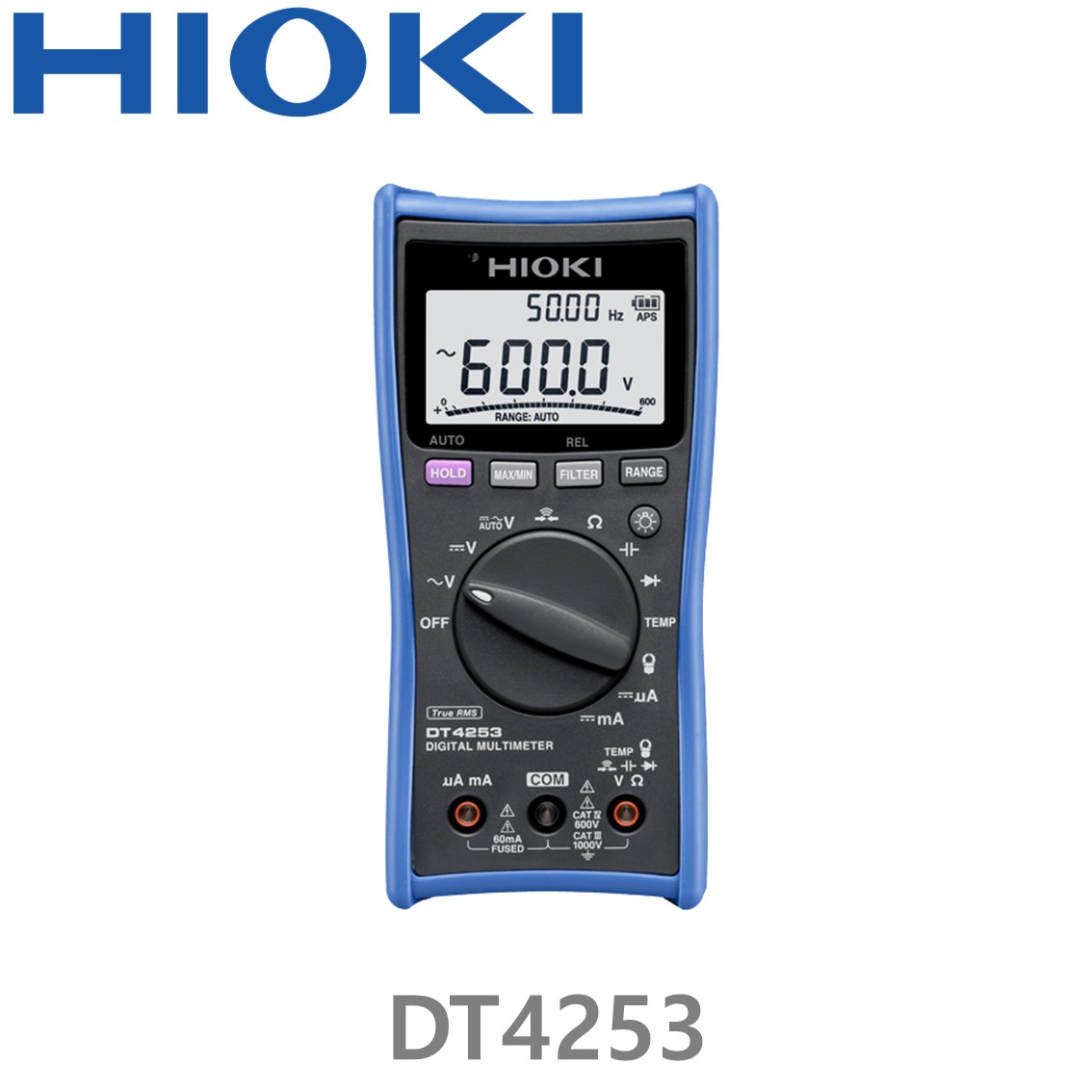 [ HIOKI ] DT4253 6000 Count, 디지털 멀티미터