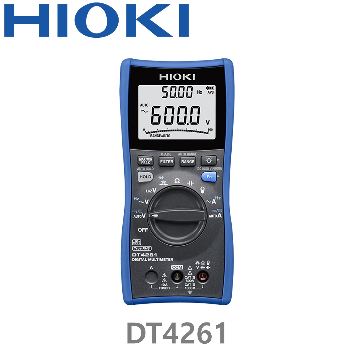 [ HIOKI ] DT4261 6000 Count, 디지털 멀티미터, 전압전용