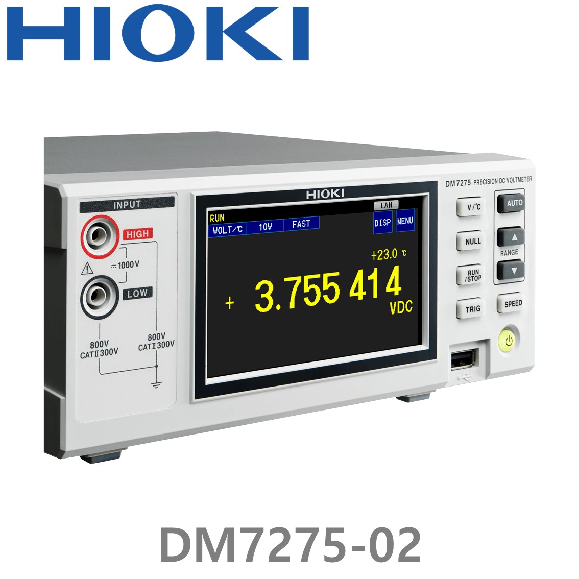 HIOKI DM7275-02  7-1/2디지트, 고정밀 디지털 멀티미터, 직류전압계, GPIB