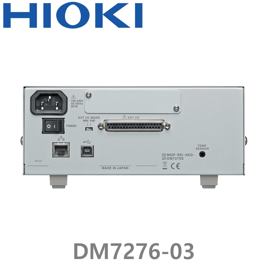 [ HIOKI ] DM7276-03 7-1/2디지트, 고정밀 디지털 멀티미터, 직류전압계, RS-232C