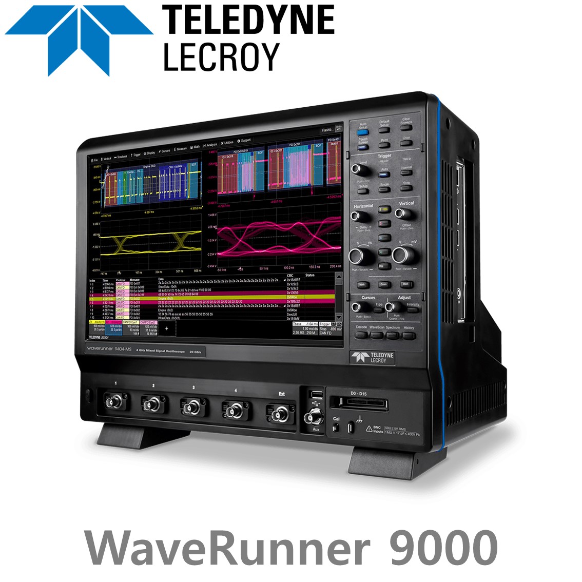 [ TELEDYNE LECROY ] 르크로이 WaveRunner 9000 오실로스코프, 4CH, 500MHz-4GHz 대역폭, 8Bit 분해능