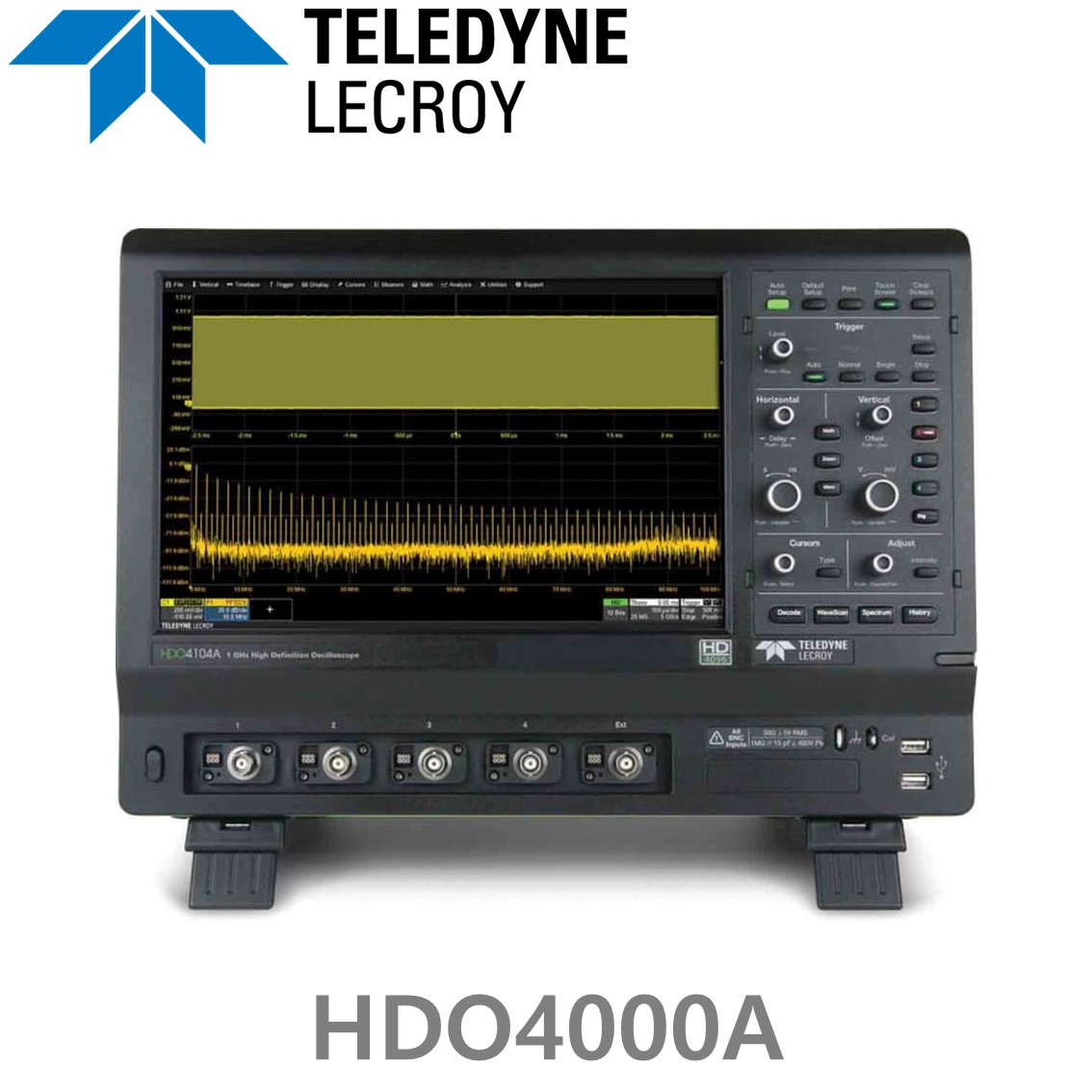 [ TELEDYNE LECROY ] 르크로이 HDO4000A 고화질 오실로스코프, 4CH, 200MHz - 1GHz 대역폭, 12Bit 분해능