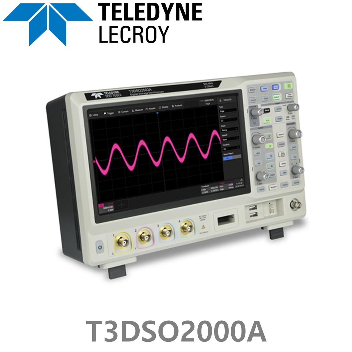 LECROY T3DSO2000A 오실로스코프 2CH-4CH, 100MHz - 500MHz 대역폭 , 8Bit 분해능