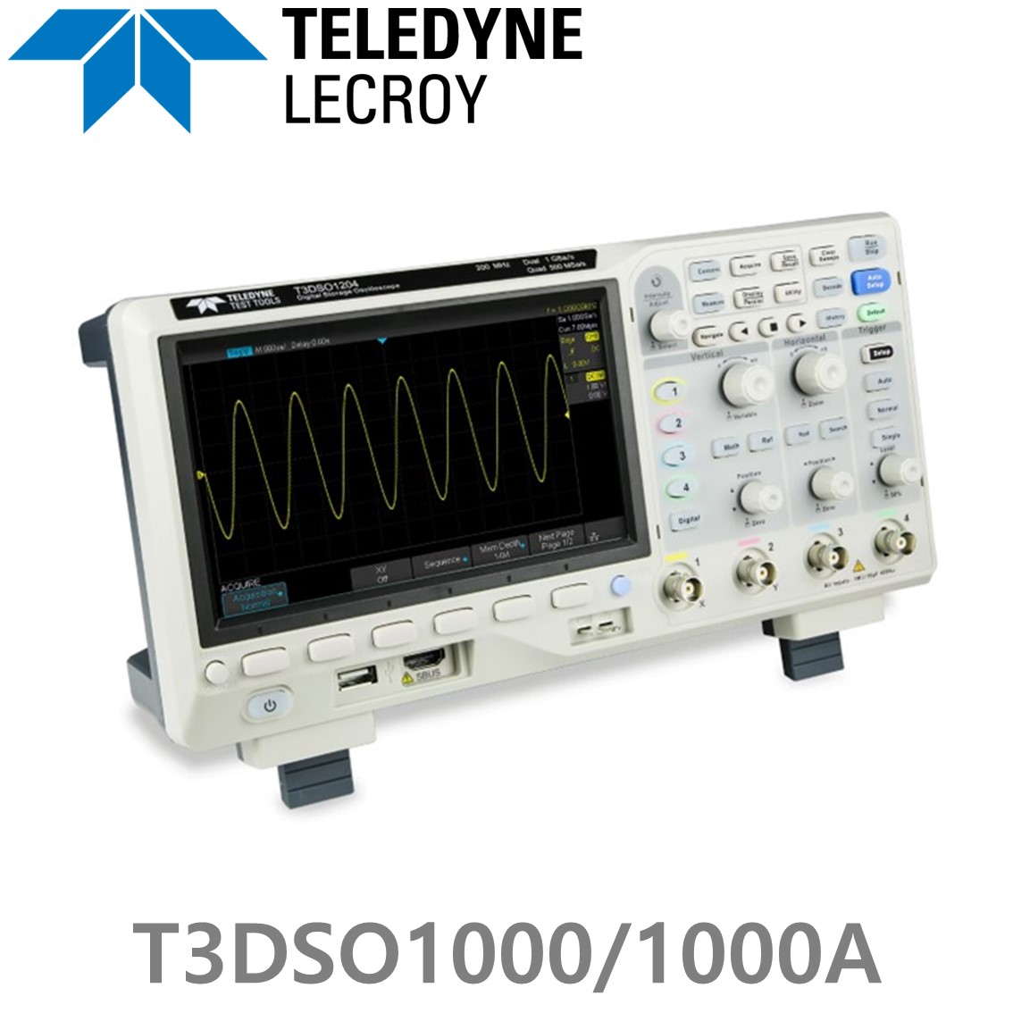 LECROY T3DSO1000/1000A 오실로스코프 2CH- 4CH, 100MHz - 350MHz 대역폭, 8 Bit 분해능