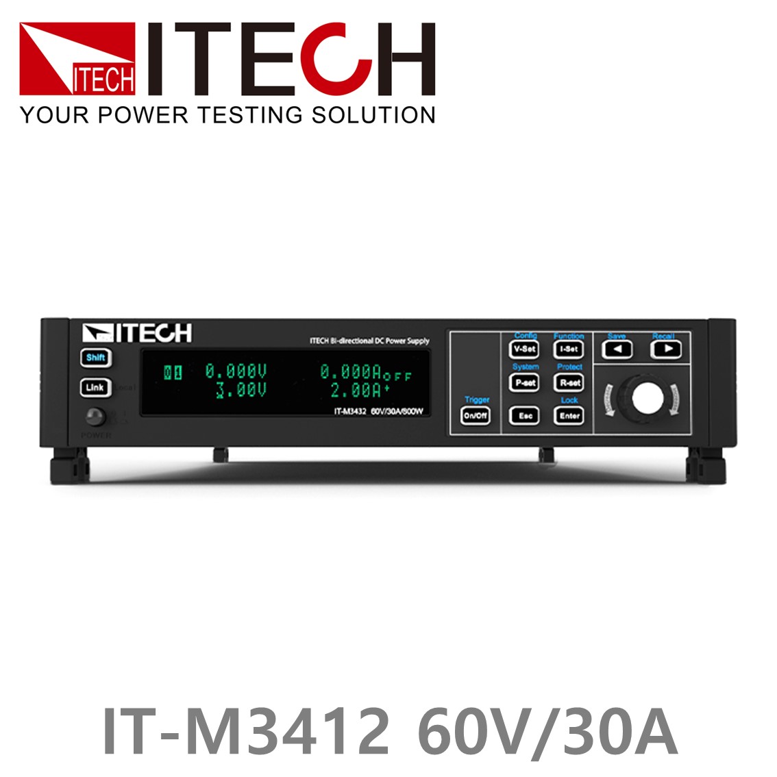 [ ITECH ] IT-M3412  양방향 DC전원공급기 60V/30A/200W