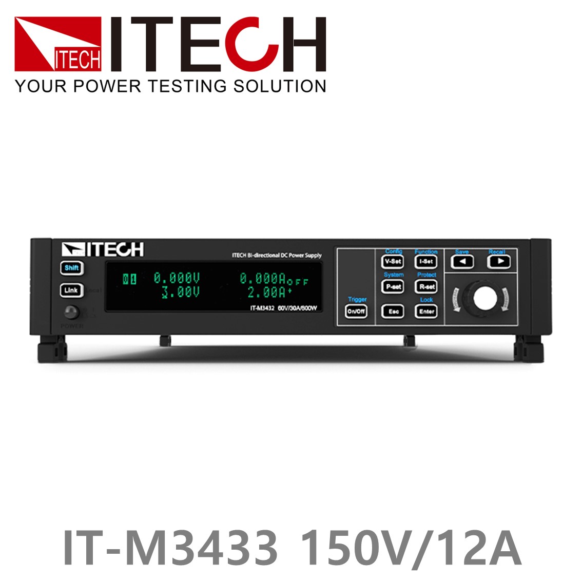 ITECH IT-M3433  양방향 DC파워서플라이 150V/12A/800W DC전원공급기