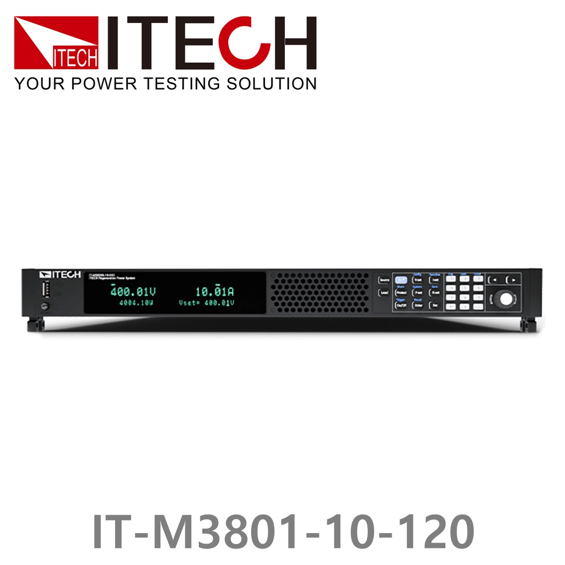 [ ITECH ] IT-M3801-10-120, 10V/2～120A/6～1200W DC 전자로드, DC전자부하기