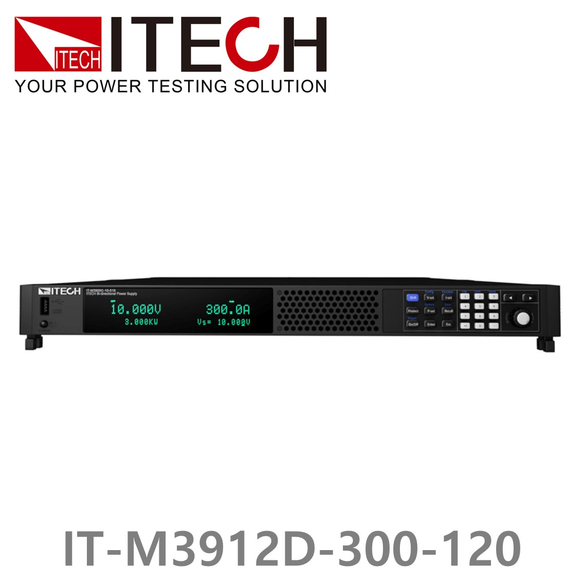 ITECH IT-M3912D-300-120 양방향 DC파워서플라이 30V, 120A, 12kW, 2U DC전원공급기