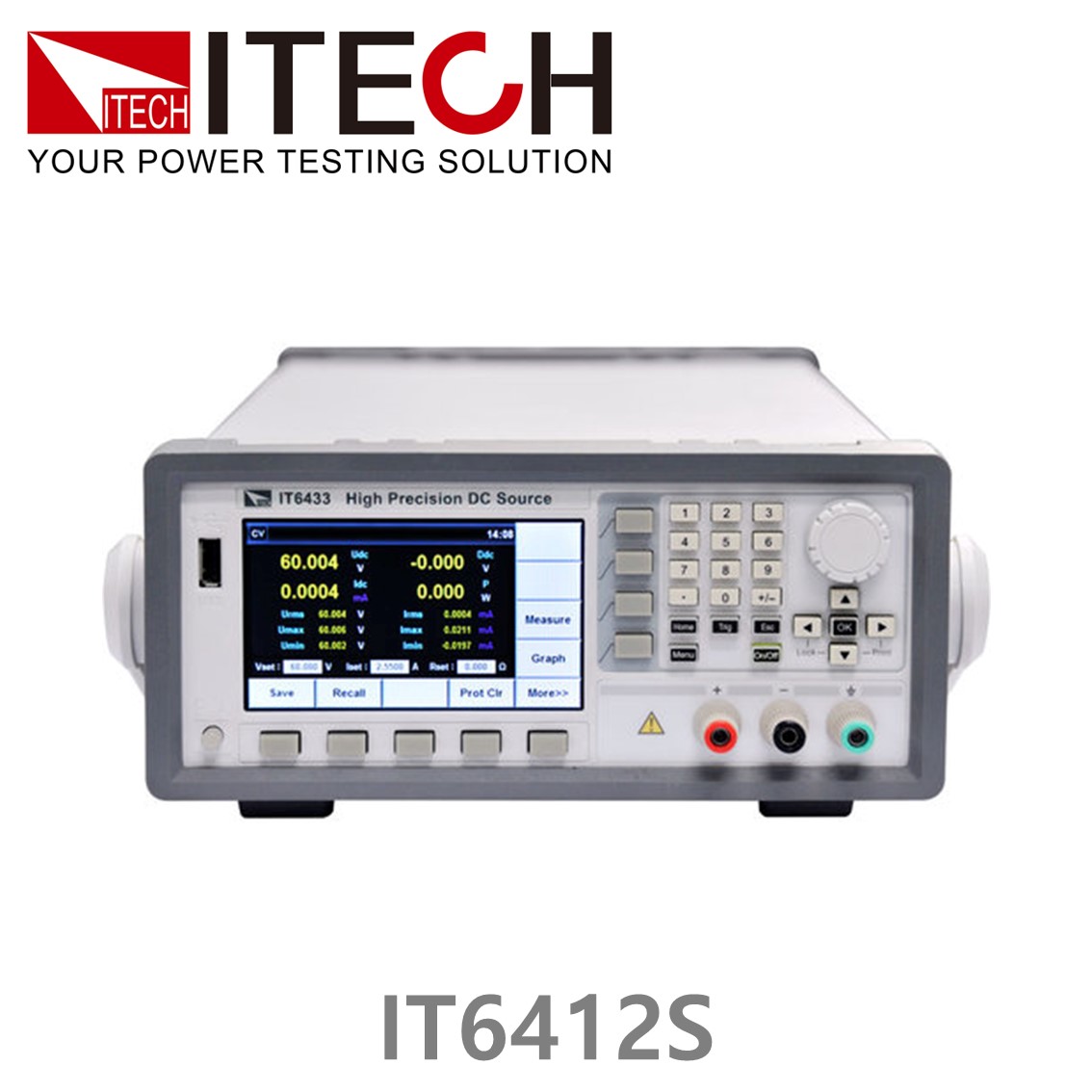 [ ITECH ] IT6412S 바이폴라 DC파워서플라이, 배터리 시뮬레이터 ±15V/±21mA/0.63W