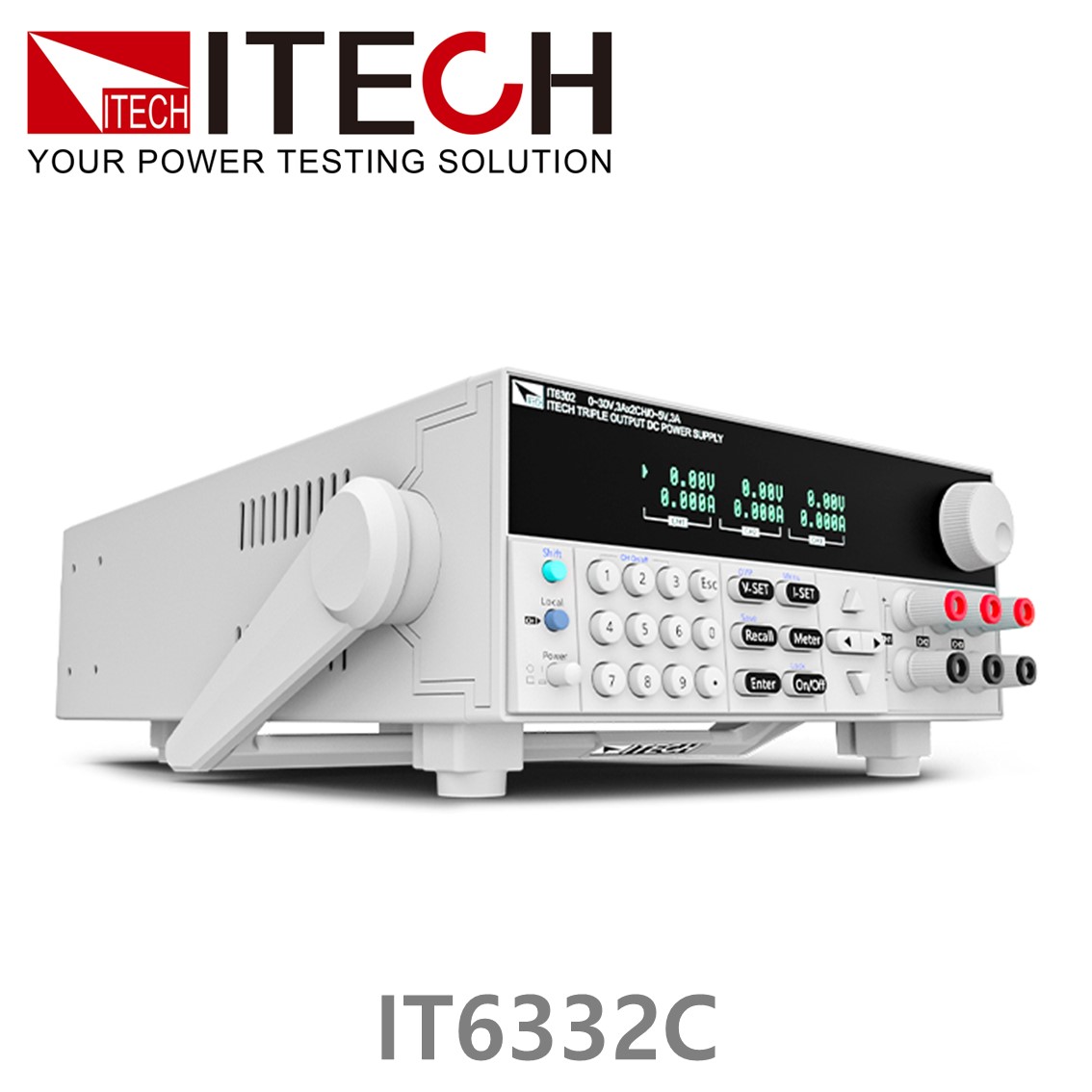 ITECH IT6332C 3채널 고성능 DC파워서플라이 30V/6A/180W*2CH; 5V/3A/15W*1CH