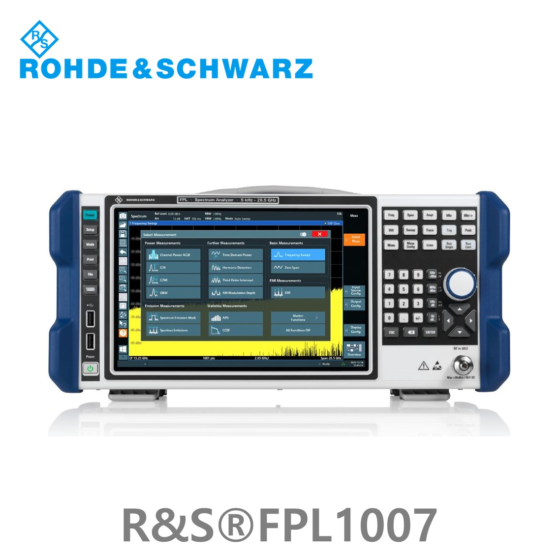 [ 로데슈바르즈 ] FPL1007  5kHz~7.5GHz, < –163dBm/Hz, 40MHz (1304.0004.07) 스펙트럼분석기