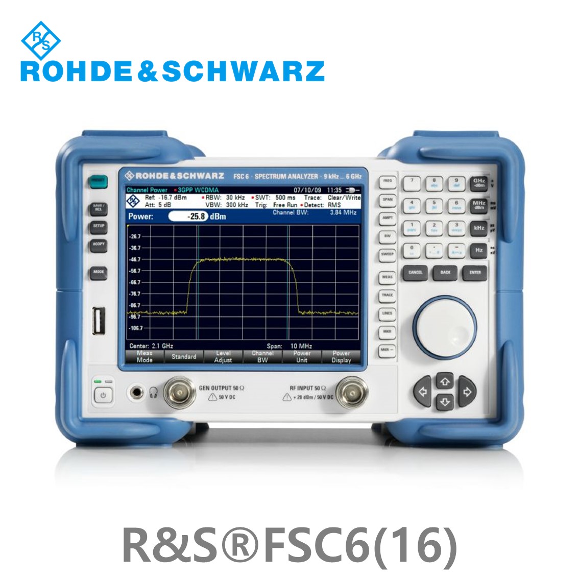 로데슈바르즈 FSC6 9kHz~6GHz/–95dB(1Hz)/–165dBm/+15dBm, tracking generator, 스펙트럼 아날라이저