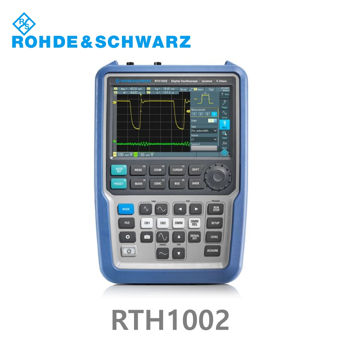 [ 로데슈바르즈 ] RTH1002  2채널/60MHz/5Gs/500kpts  (1317.5000P02) 디지탈오실로스코프