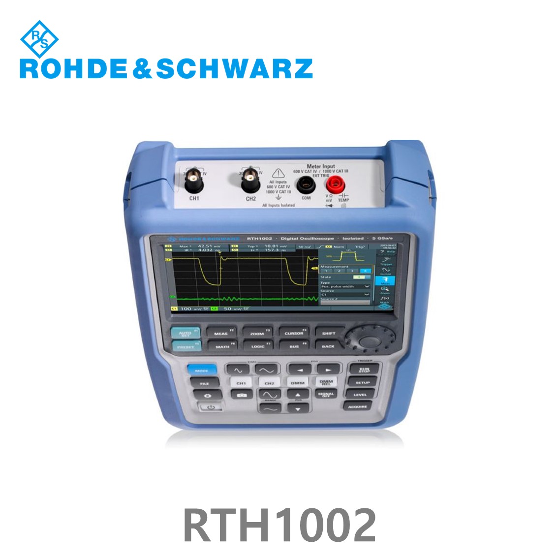 [ 로데슈바르즈 ] RTH1002  2채널/60MHz/5Gs/500kpts  (1317.5000P02) 디지탈오실로스코프