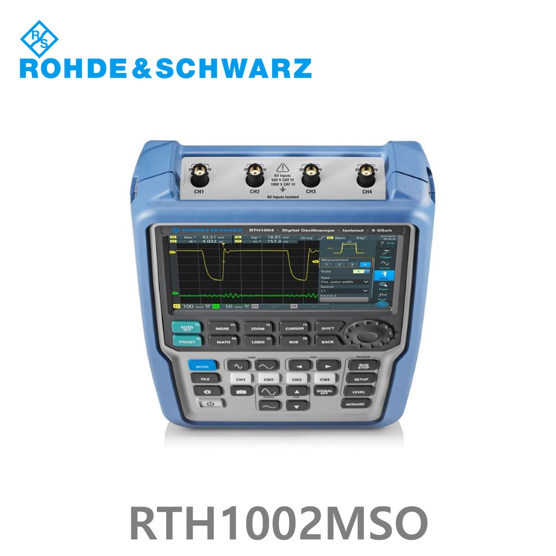 로데슈바르즈 RTH1002MSO 오실로스코프 2채널 60MHz/ 5Gs/ 500kpts/ MSO옵션 8CH