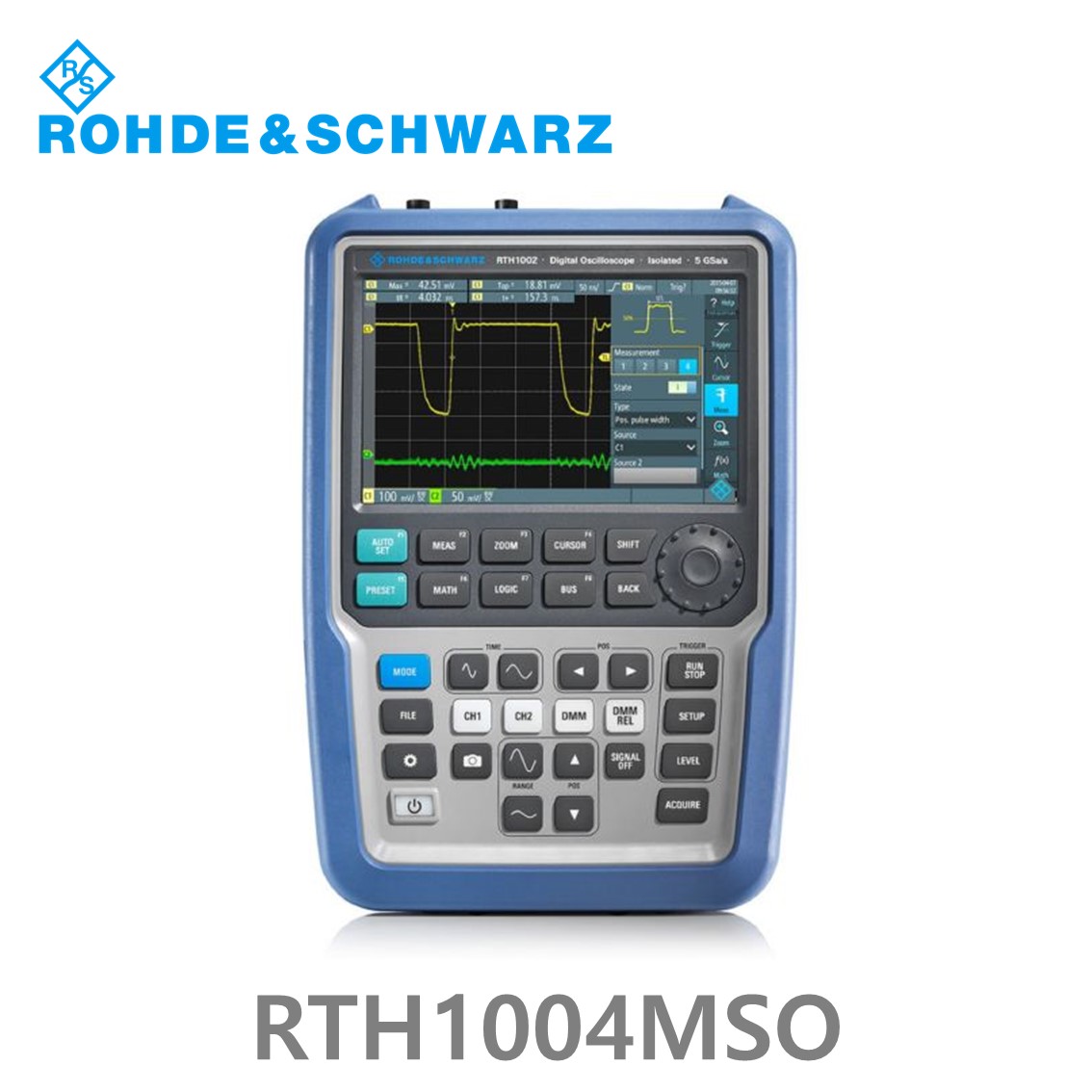 [ 로데슈바르즈 ] RTH1004MSO  4채널/60MHz/5Gs/500kpts/MSO옵션 8CH  (1317.5000P05) 디지탈오실로스코프