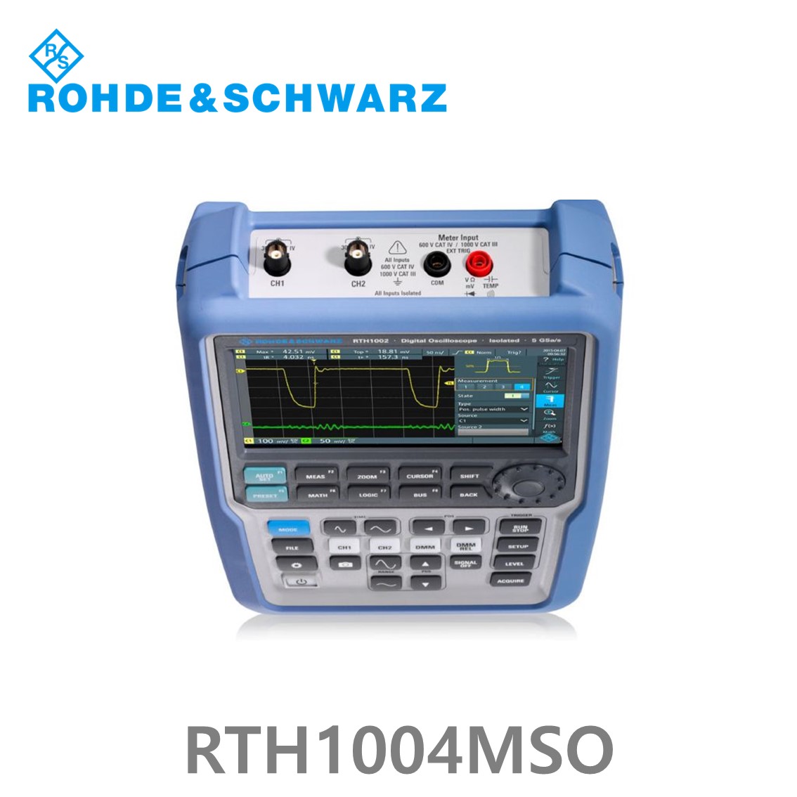 [ 로데슈바르즈 ] RTH1004MSO  4채널/60MHz/5Gs/500kpts/MSO옵션 8CH  (1317.5000P05) 디지탈오실로스코프