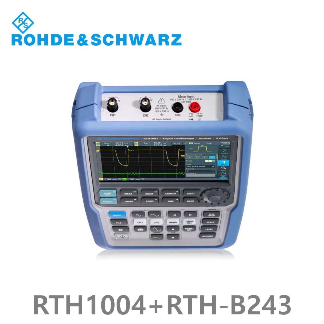 로데슈바르즈 RTH1004+RTH-B243 오실로스코프 4채널 350MHz/ 5Gs/ 500kpts/ MSO옵션 8CH