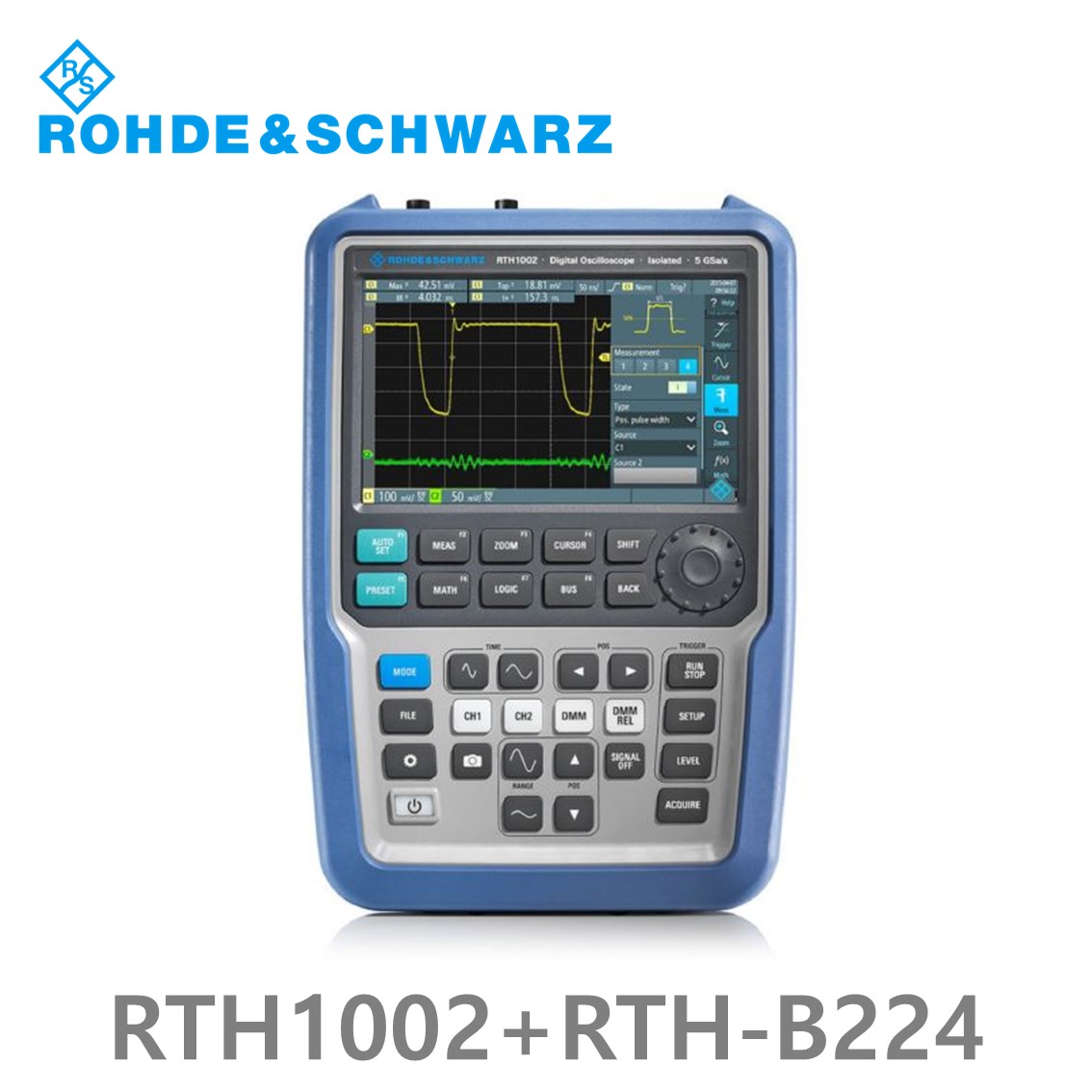 [ 로데슈바르즈 ] RTH1002+RTH-B224  2채널/500MHz/5Gs/500kpts/MSO옵션 8CH, (1317.5000P52) 디지탈오실로스코프