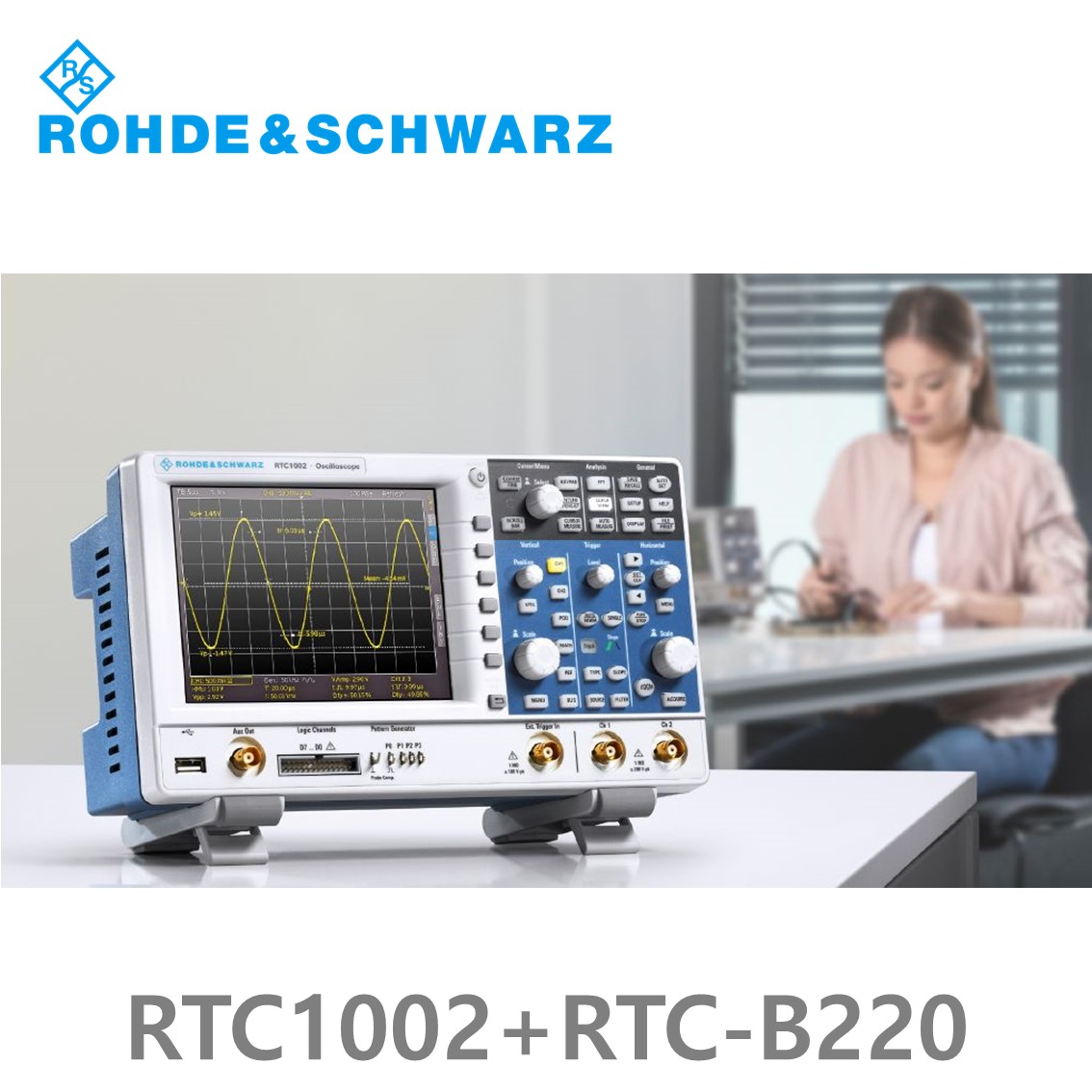 [로데슈바르즈] RTC1002+RTC-B220  2채널/70MHz/2Gs/2Mpts/디지털8채널 (1335.7500P72) 디지탈오실로스코프