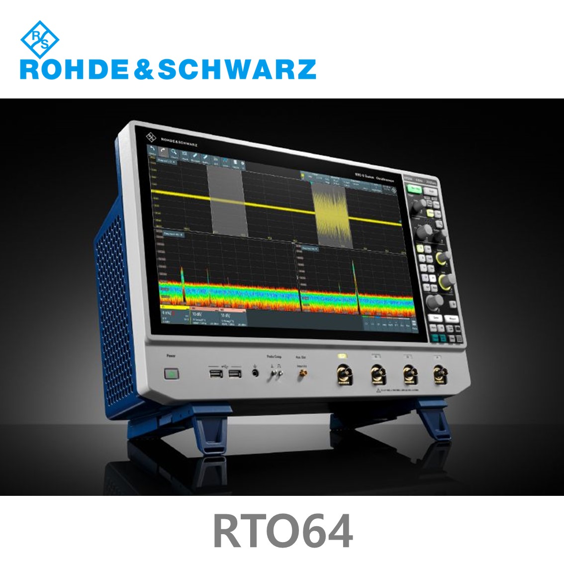 [ 로데슈바르즈 ] RTO64  4채널/600MHz~6 GHz/20 G/s, 2 Gpts/디지털16채널 (1802.0001.04) 디지탈오실로스코프