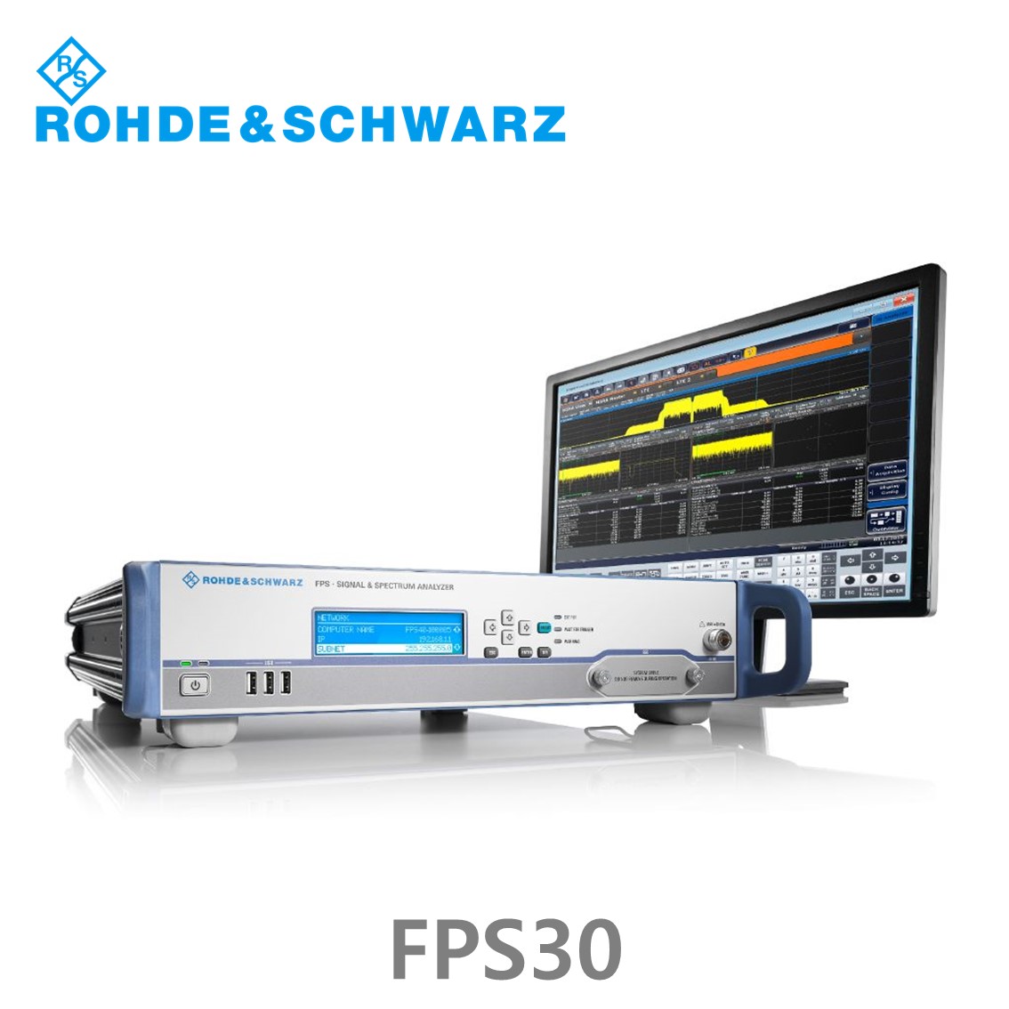 [ 로데슈바르즈 ] FPS30  10Hz~30GHz, < –106 dBc, < –160 dBm/Hz, 160 MHz (1319.2008.30) 스펙트럼 분석기