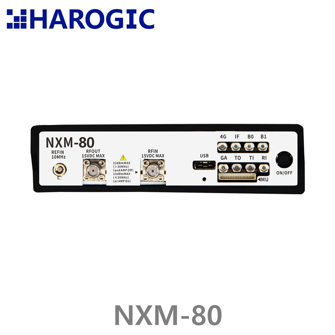 HAROGIC NXM-80, 9kHz - 8.5 GHz, 100MHz 대역폭, 163GHz/s, 1GbE 스펙트럼 분석기