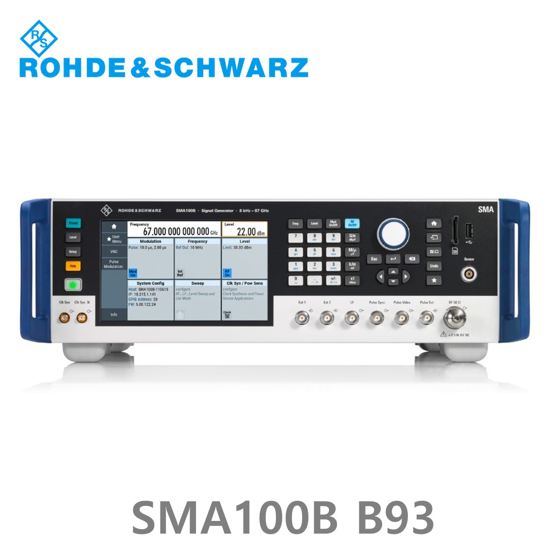 [ 로데슈바르즈 ] SMA100B  SMAB-B93  8kHz~72GHz/–132 dBc, 30 dBm, 마이크로웨이브 신호발생기 (1420.8388.04)