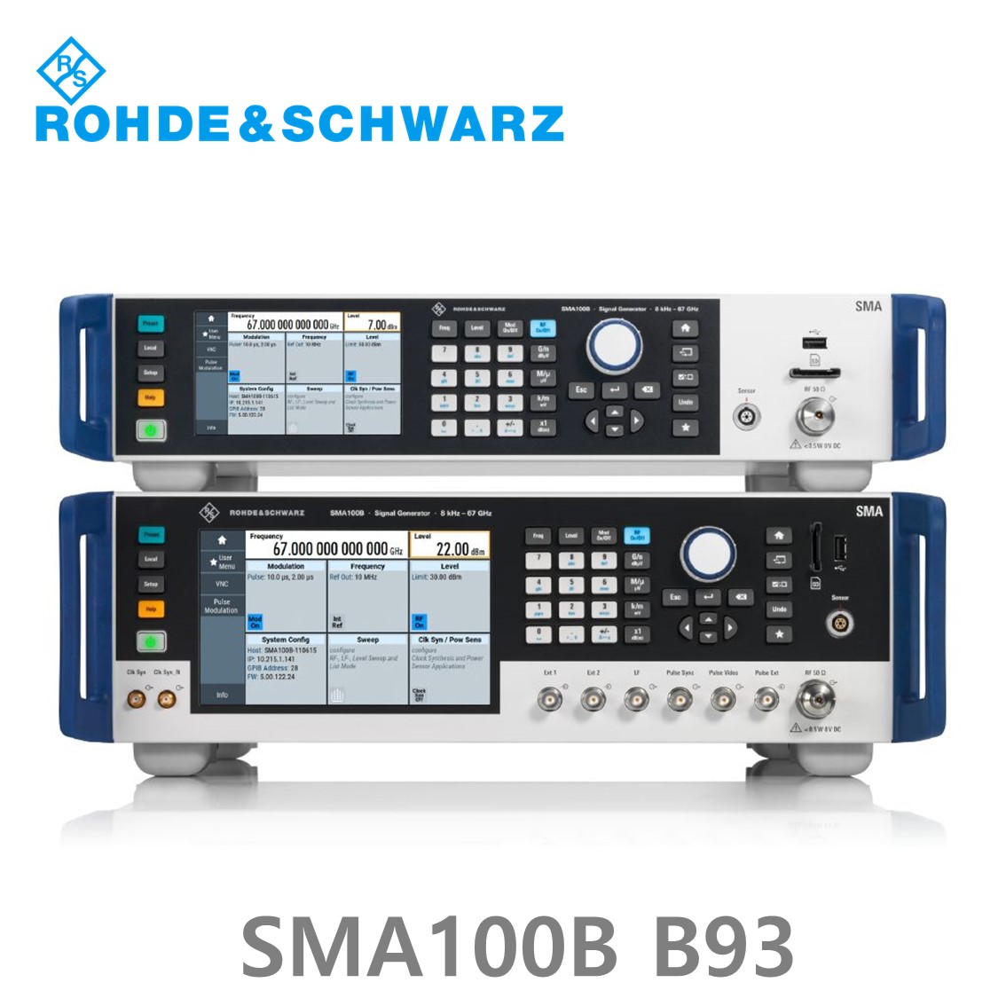 [ 로데슈바르즈 ] SMA100B  SMAB-B93  8kHz~72GHz/–132 dBc, 30 dBm, 마이크로웨이브 신호발생기 (1420.8388.04)