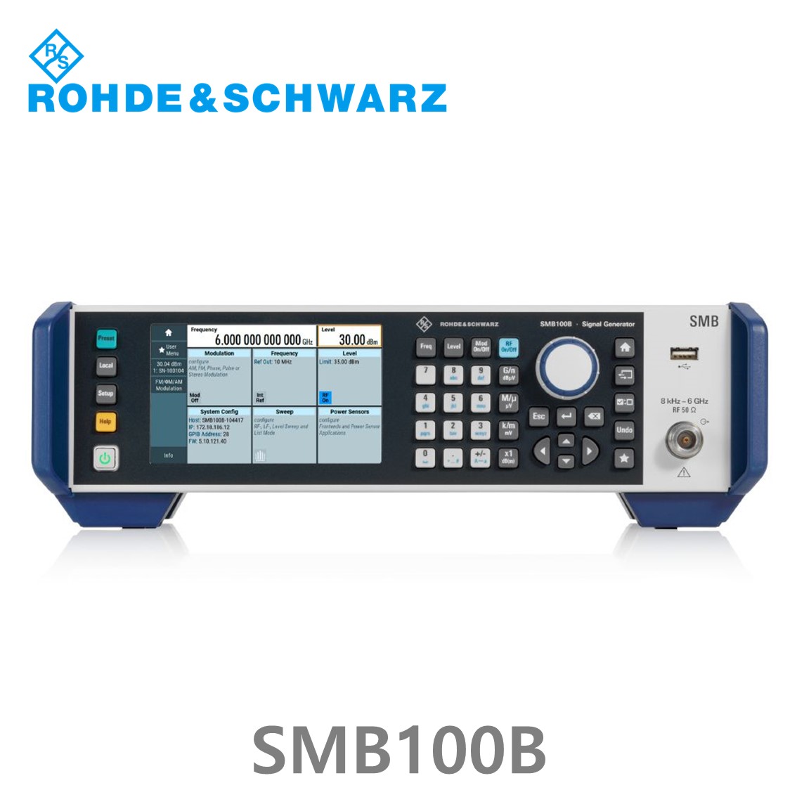 로데슈바르즈 SMB100B 8kHz~6 GHz/ –134 dBc 위상노이즈/RF아날로그 신호발생기 (1422.1000.02)