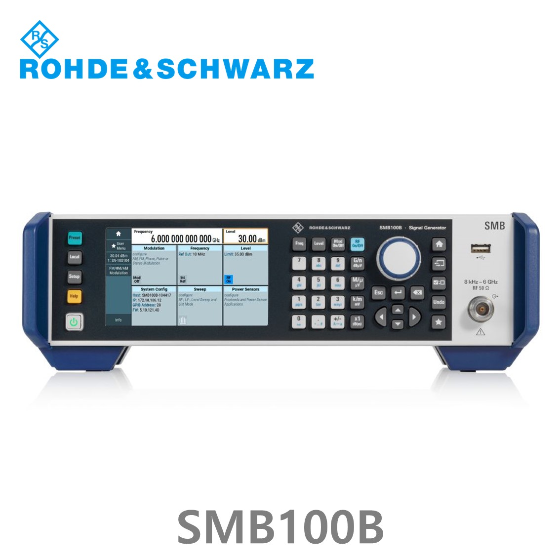 [ 로데슈바르즈 ] SMB100B  8kHz~6 GHz/ –134 dBc 위상노이즈/RF아날로그 신호발생기 (1422.1000.02)