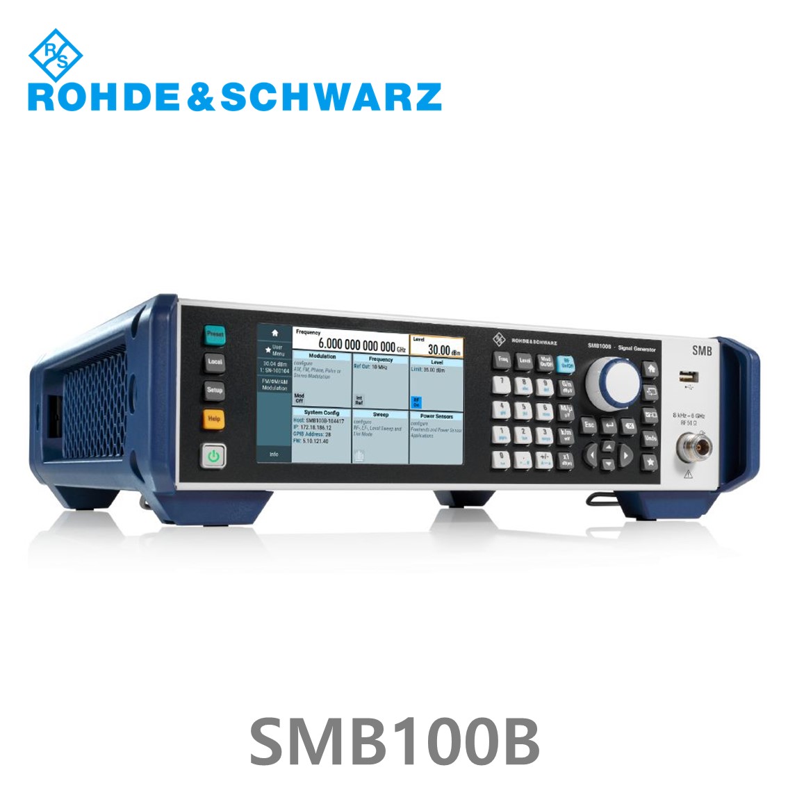 로데슈바르즈 SMB100B 8kHz~6 GHz/ –134 dBc 위상노이즈/RF아날로그 신호발생기 (1422.1000.02)
