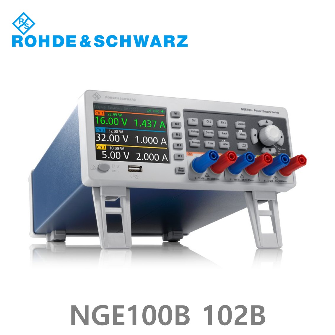 로데슈바르즈 NGE102B  2채널/66W DC파워서플라이, 0V~32V, 0A~3A  DC전원공급기 (5601.3800.02)
