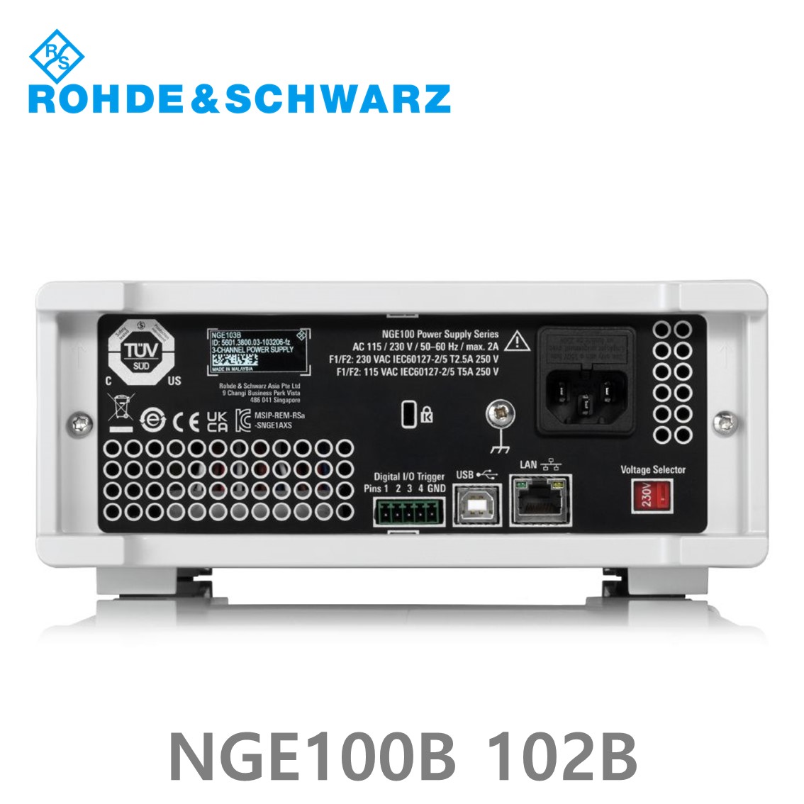 로데슈바르즈 NGE102B  2채널/66W DC파워서플라이, 0V~32V, 0A~3A  DC전원공급기 (5601.3800.02)