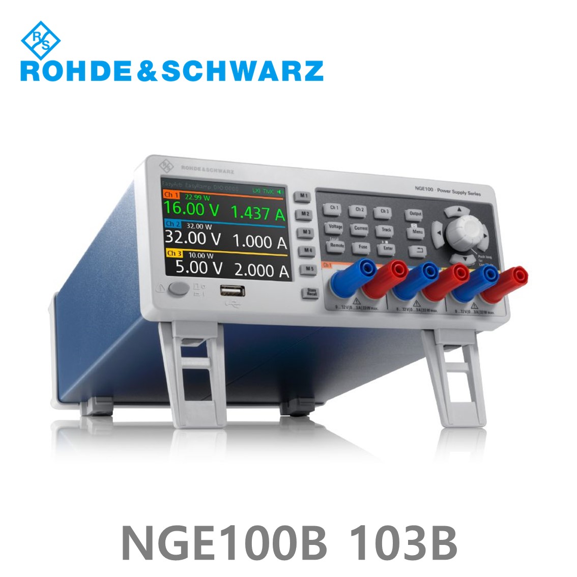 로데슈바르즈 NGE103B  3채널/100W DC파워서플라이, 0V~32V, 0A~3A  DC전원공급기 (5601.3800.03)