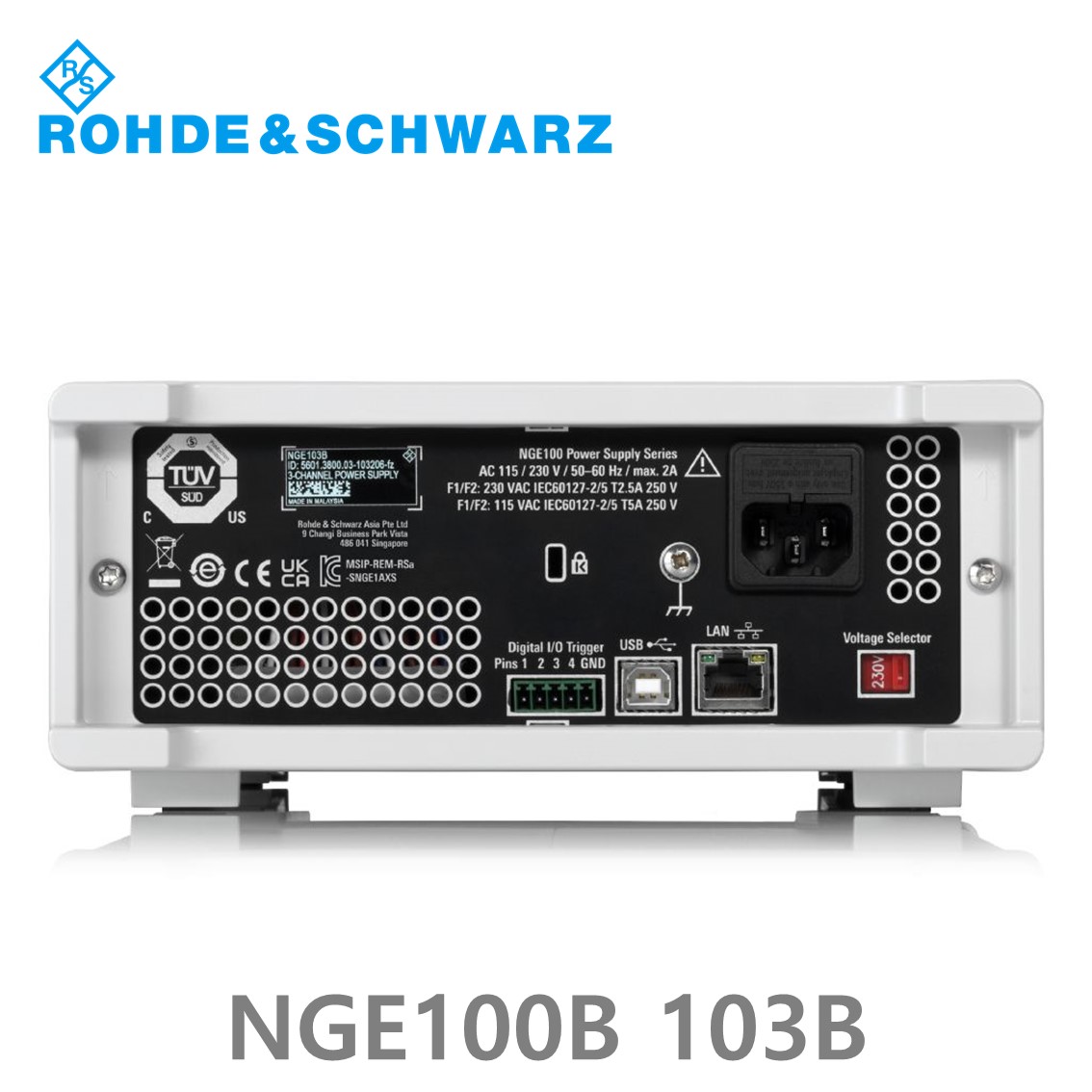 로데슈바르즈 NGE103B  3채널/100W DC파워서플라이, 0V~32V, 0A~3A  DC전원공급기 (5601.3800.03)