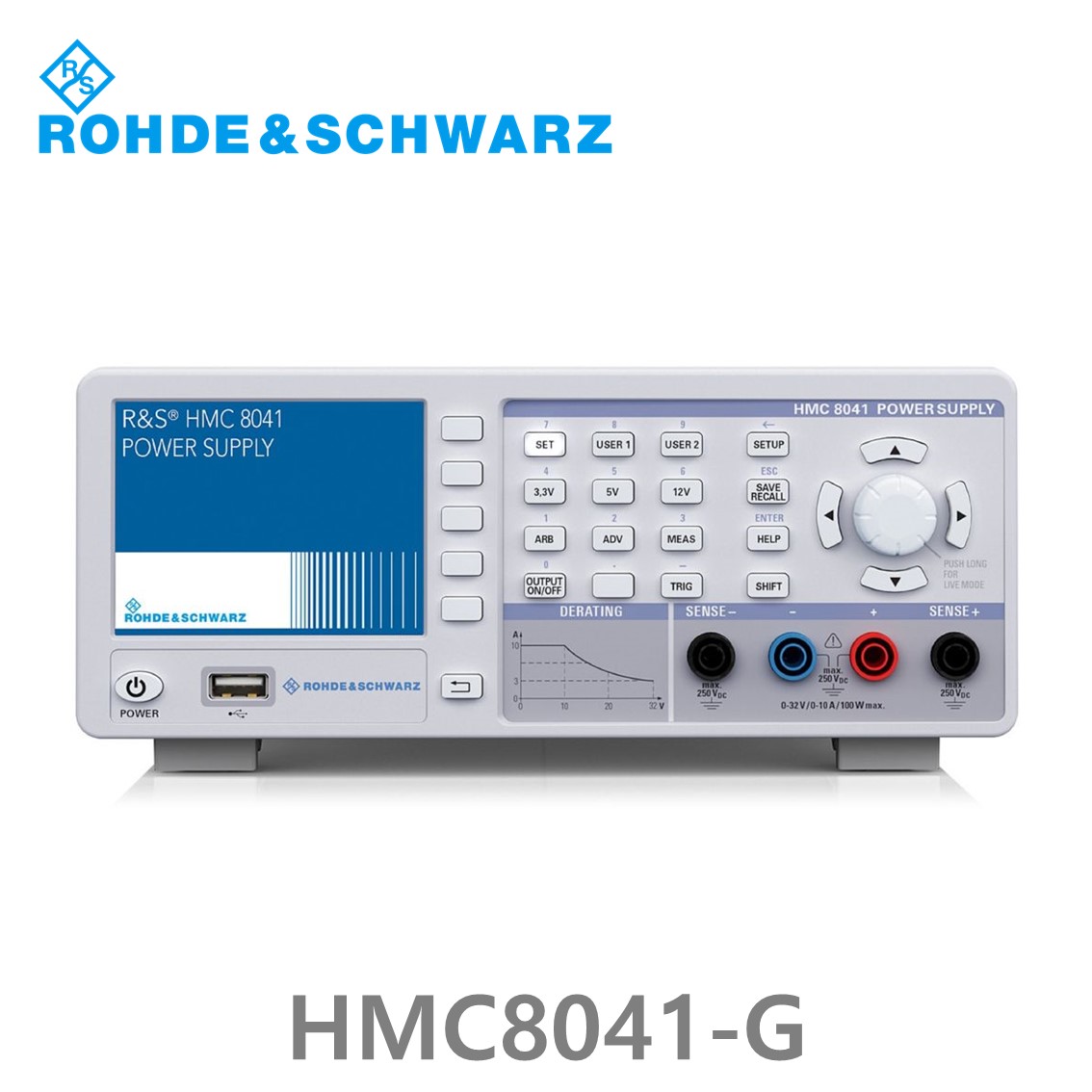 [로데슈바르즈 ] HMC8041-G  1채널/100W/0V~32V/10A DC파워서플라이 (3593.1012.02)