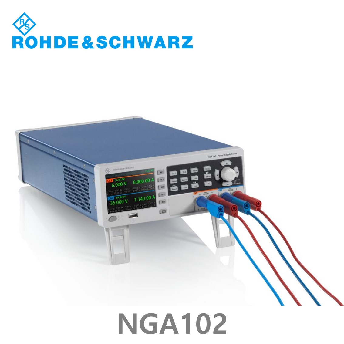[ 로데슈바르즈 ] NGA102  2채널/80W, 0V~35V, 0A~6A DC파워서플라이, DC전원공급장치 (5601.8002.04)