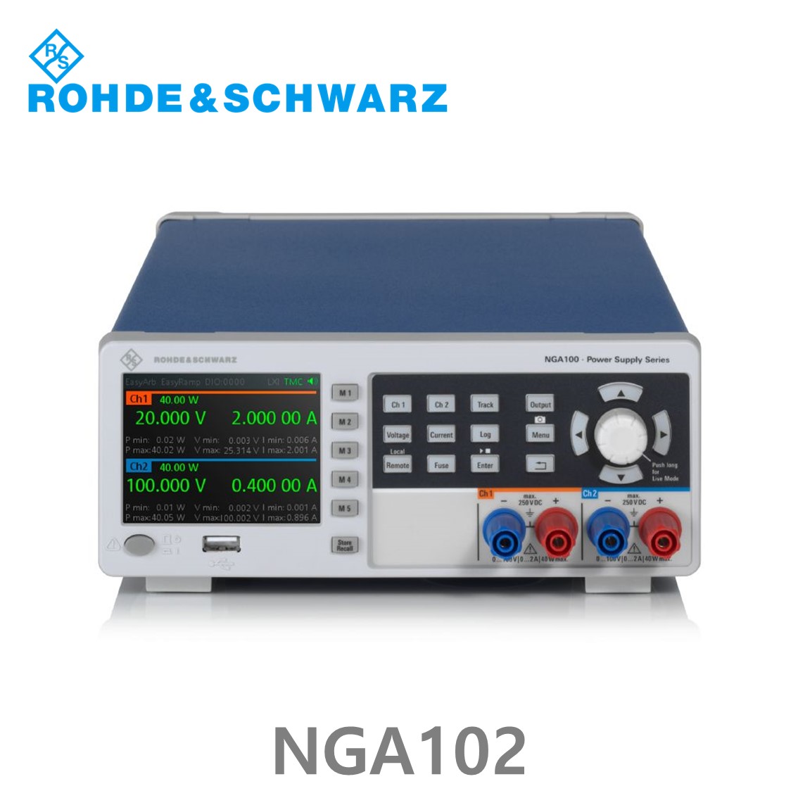 로데슈바르즈 NGA102  2채널/80W, 0V~35V, 0A~6A DC파워서플라이, DC전원공급기 (5601.8002.04)
