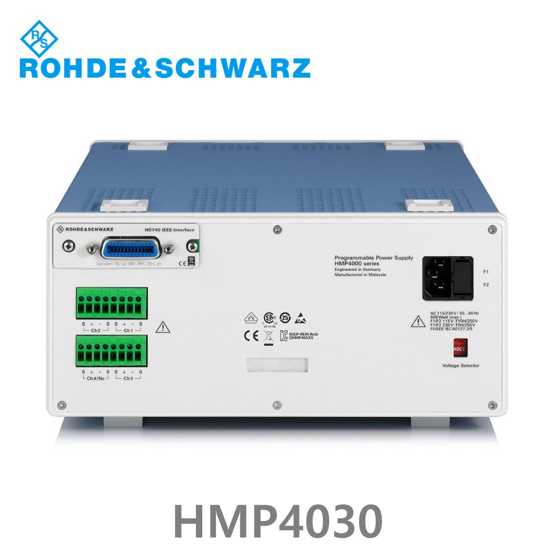 [ 로데슈바르즈 ] HMP4030  3채널/384W/0V~32V, 10A DC파워서플라이, DC전원공급기 (3629.6776.03)