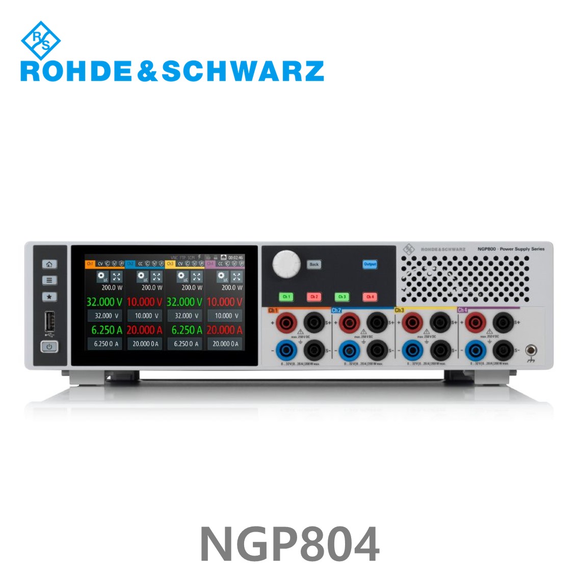 로데슈바르즈 NGP804  4채널/800W/0V~32V, 0A~20A DC파워서플라이, DC전원공급기 (5601.4007.02)