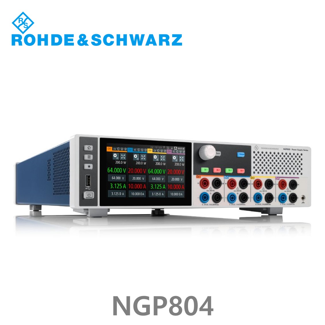 로데슈바르즈 NGP804  4채널/800W/0V~32V, 0A~20A DC파워서플라이, DC전원공급기 (5601.4007.02)