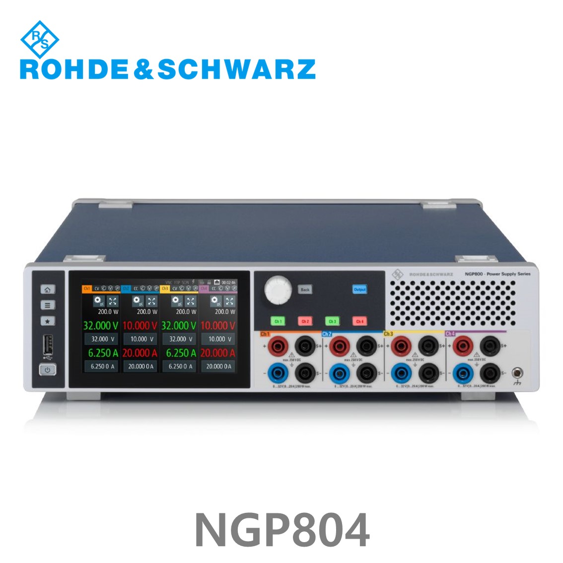 [ 로데슈바르즈 ] NGP804  4채널/800W/0V~32V, 0A~20A DC파워서플라이, DC전원공급장치 (5601.4007.02)