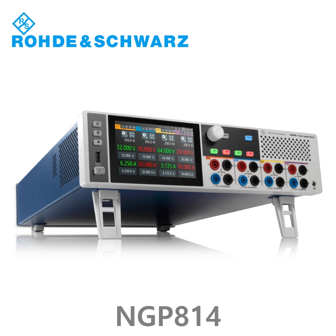 로데슈바르즈 NGP814  4채널/800W/32V~64V, 10A~20A DC파워서플라이, DC전원공급기 (5601.4007.04)