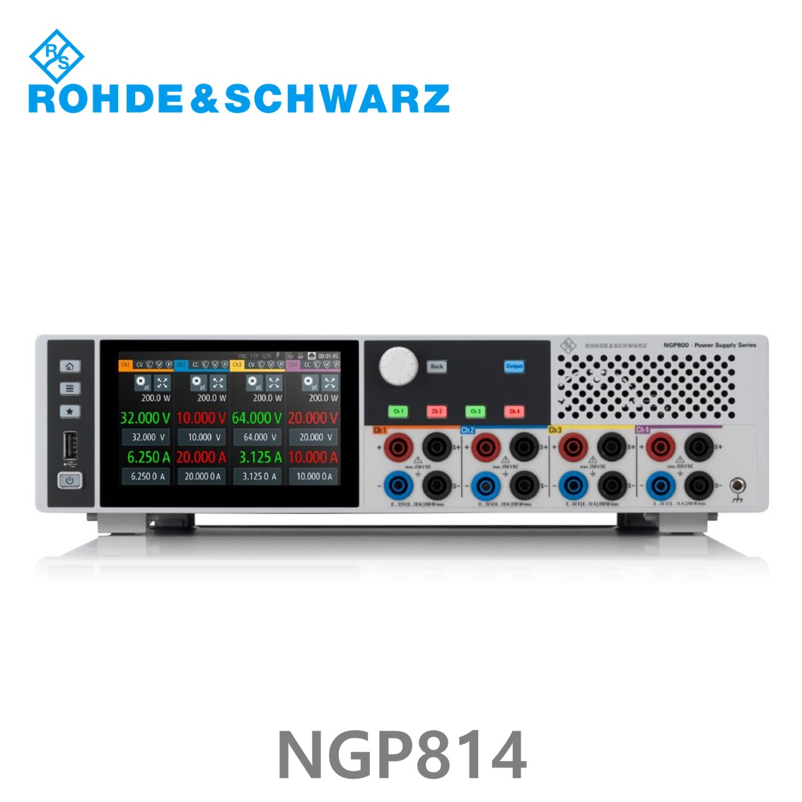 로데슈바르즈 NGP814  4채널/800W/32V~64V, 10A~20A DC파워서플라이, DC전원공급기 (5601.4007.04)
