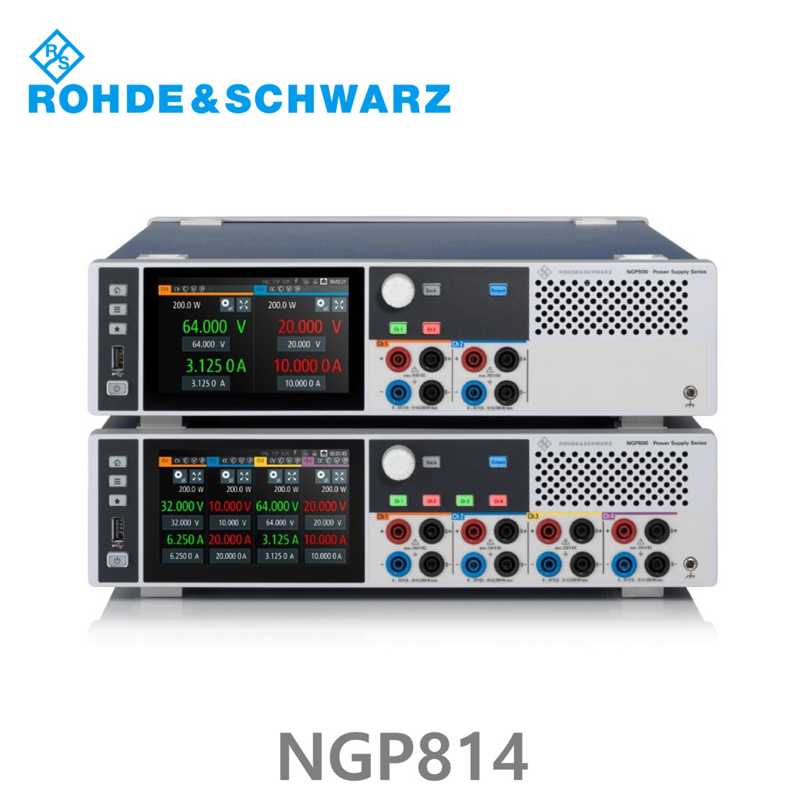 로데슈바르즈 NGP814  4채널/800W/32V~64V, 10A~20A DC파워서플라이, DC전원공급기 (5601.4007.04)